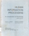 Human information processing an introduction to psychology