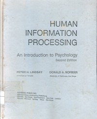 Human information processing an introduction to psychology