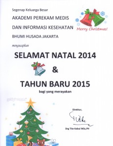 Selamat Natal 2014 & Tahun Baru 2015