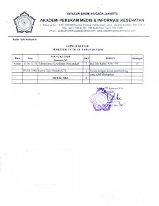 JADWAL SEMESTER IVI002