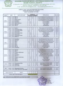 Jadwal Ujian Tengah Semester (UTS) Semester Ganjil 2017-2018
