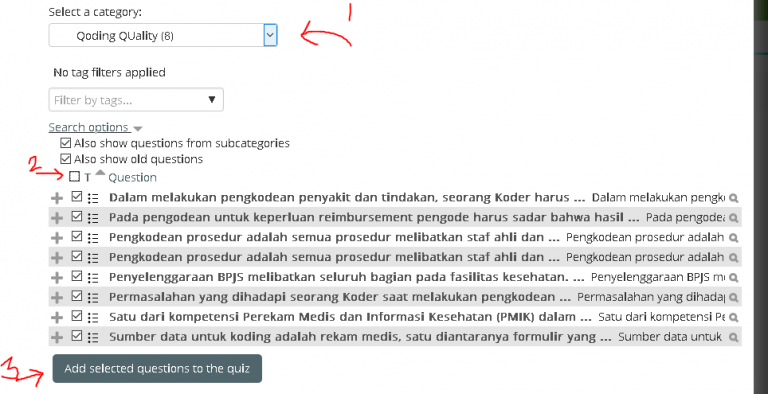 Panduan Memasukkan Soal TXT ke elearning dan memunculkan kuis - Akademi